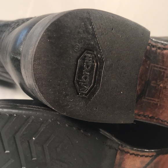 Frye Women’s Black Leather Veronica Slouch Bikercore Goth Boots - Picture 8 of 11